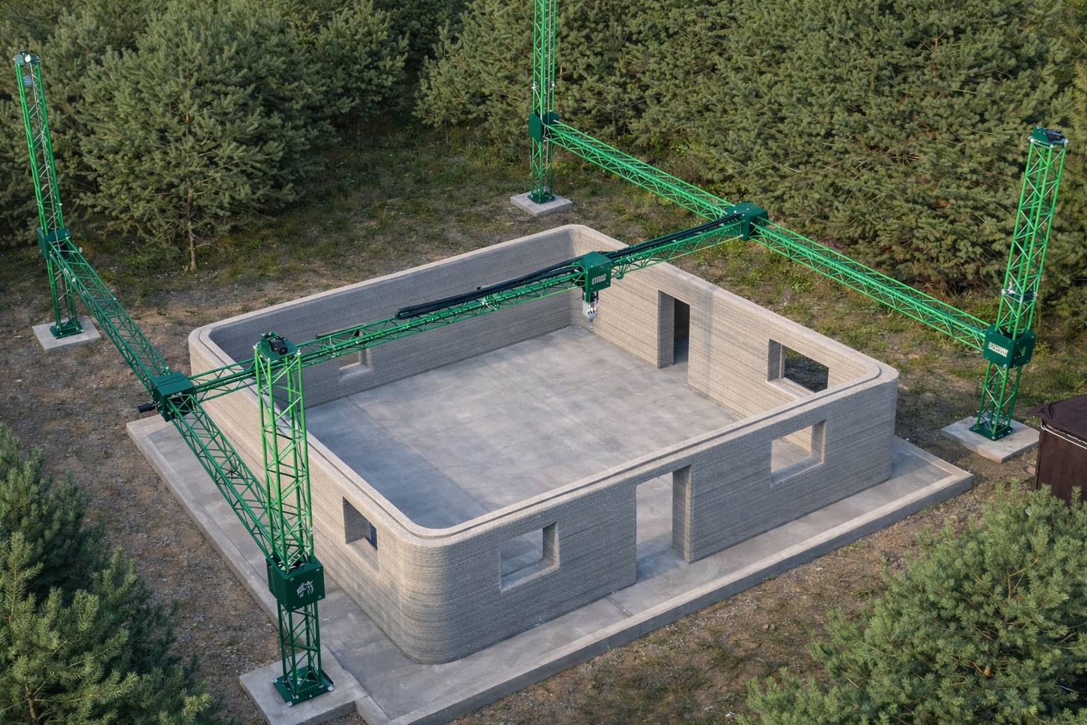 Стены после 3D-печати как готовый фасад